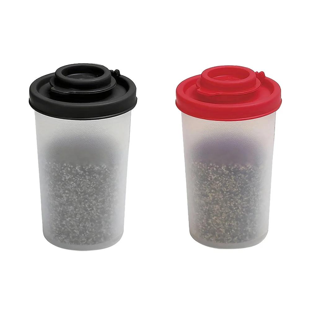 2pcs Eatscotta Salt & Pepper Shaker Set - Moisture-Proof Airtight Spice Jars with Black & Red Lids, Ideal for Camping, Picnics
2pcs Eatscotta Salt & Pepper Shaker Set - Moisture-Proof Airtight Spice Jars with Black & Red Lids, Ideal for Camping, Picnics
