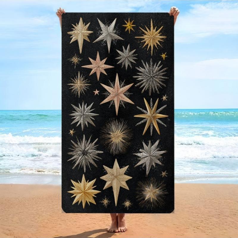 1pc Christmas Star Pattern Beach Towel with Elegant Galaxy-Inspired Design Bath Towels Soft Microfiber Fabric Unisex Oversized W40*H60(CM)
1pc Christmas Star Pattern Beach Towel with Elegant Galaxy-Inspired Design Bath Towels Soft Microfiber Fabric Unisex Oversized W40*H60(CM)