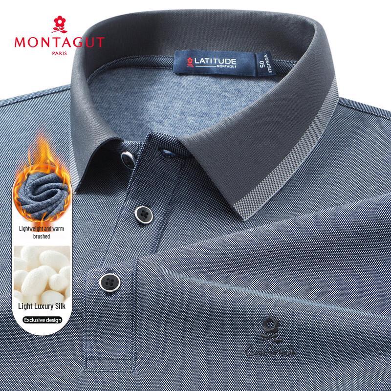 MONTAGUT Men s Autumn/Winter Silk Blend Polo Shirt 50
MONTAGUT Men s Autumn/Winter Silk Blend Polo Shirt 50