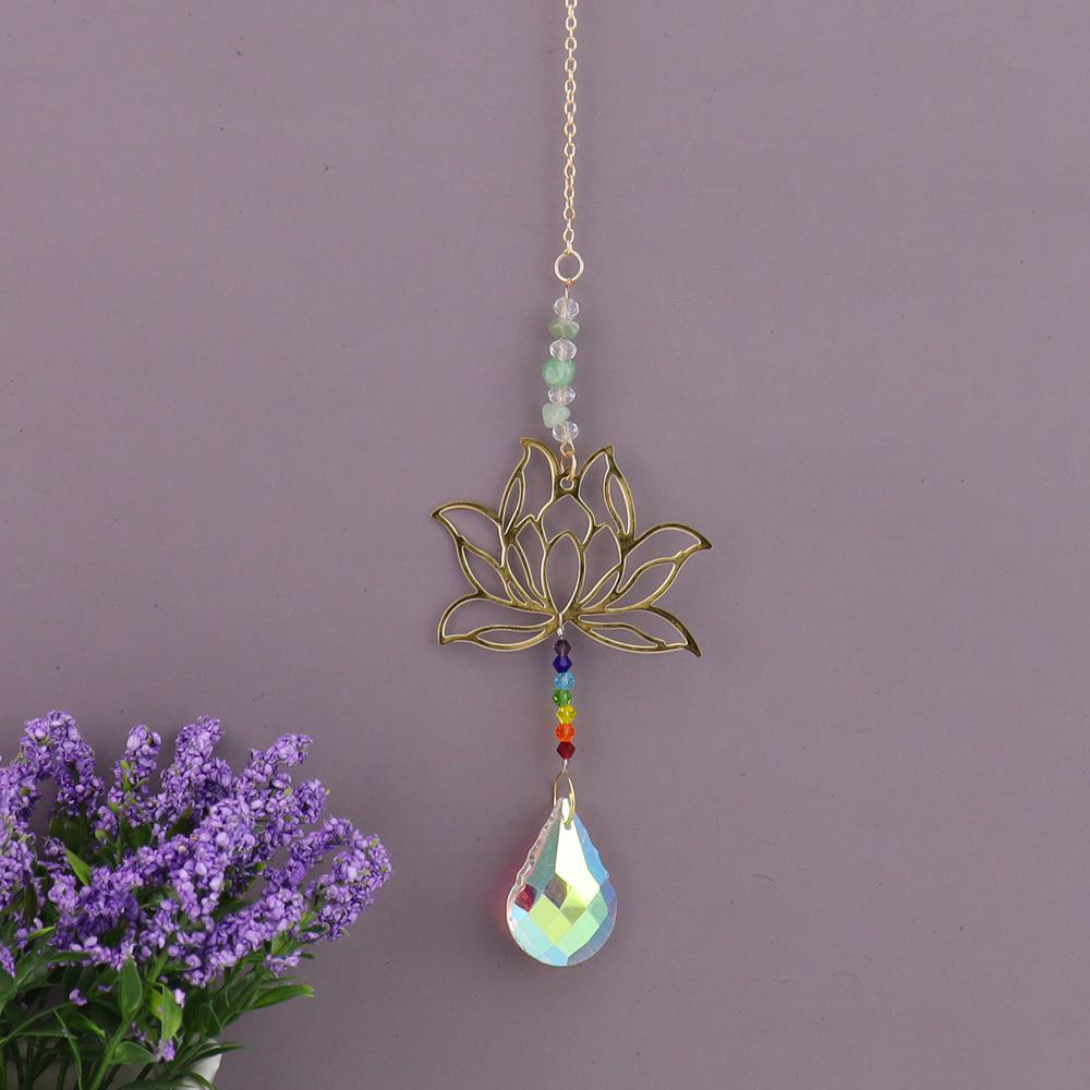 Golden Lotus Crystal Sun Catcher Ornament - Colorful Hanging Garden Pendant разноцветный
Golden Lotus Crystal Sun Catcher Ornament - Colorful Hanging Garden Pendant разноцветный