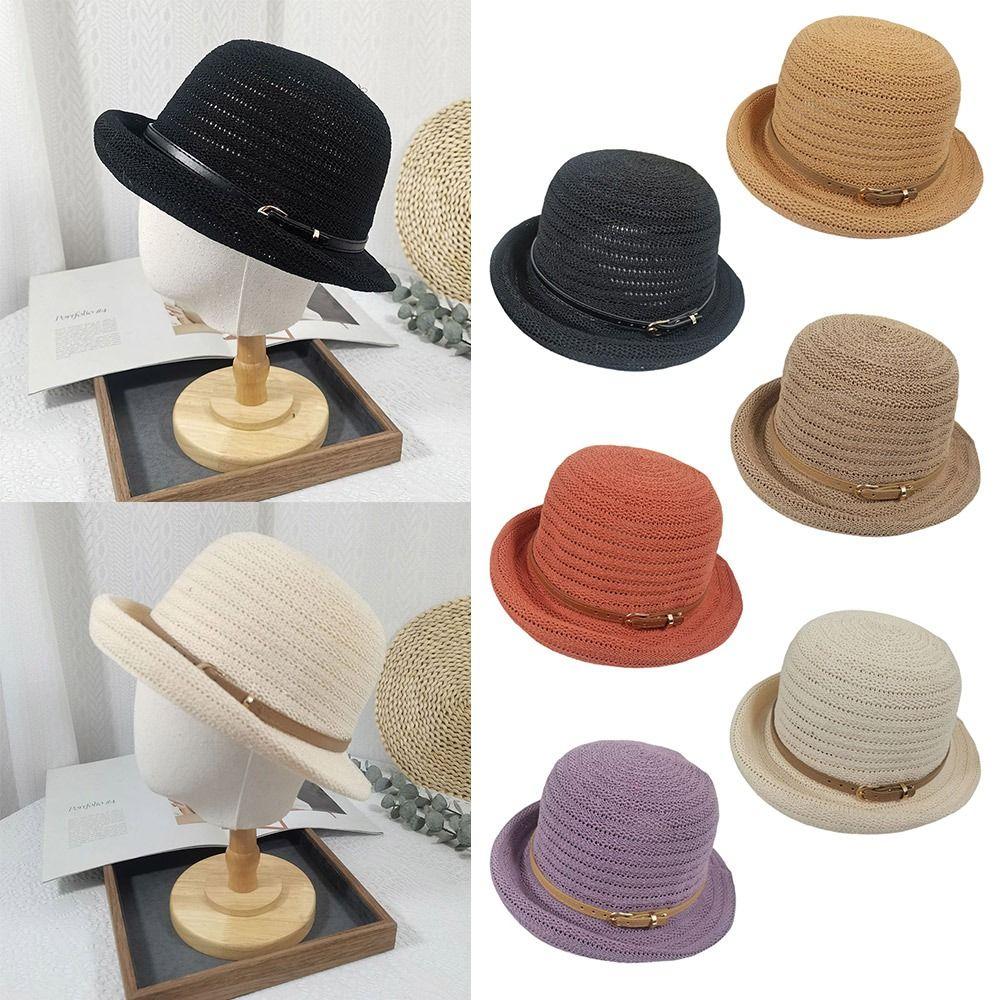 Multicolor Sunscreen Fisherman Hat Elegant Belt Buckle Basin Hat Creative Straw Hat Women кавовий
Multicolor Sunscreen Fisherman Hat Elegant Belt Buckle Basin Hat Creative Straw Hat Women кавовий