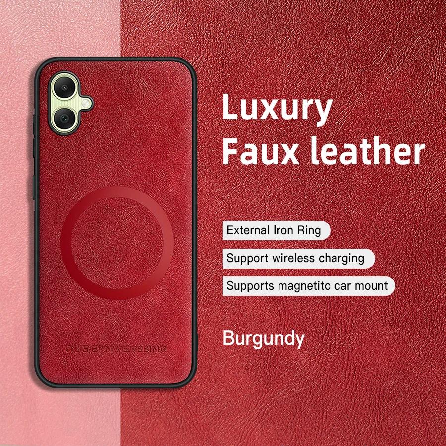 For Samsung Galaxy A06 A05S A05 PU Leather Magnetic Ring Soft Edge Anti-Drop Anti-Fingerprint Phone Case For Galaxy A06
For Samsung Galaxy A06 A05S A05 PU Leather Magnetic Ring Soft Edge Anti-Drop Anti-Fingerprint Phone Case For Galaxy A06