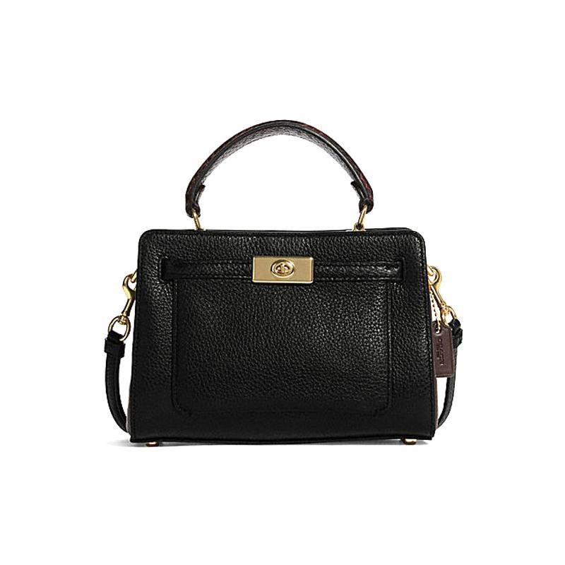 COACH Lane 20 solid color top handle pebbled leather with snakeskin leather hand-held crossbody bag small women s black чёрный
COACH Lane 20 solid color top handle pebbled leather with snakeskin leather hand-held crossbody bag small women s black чёрный