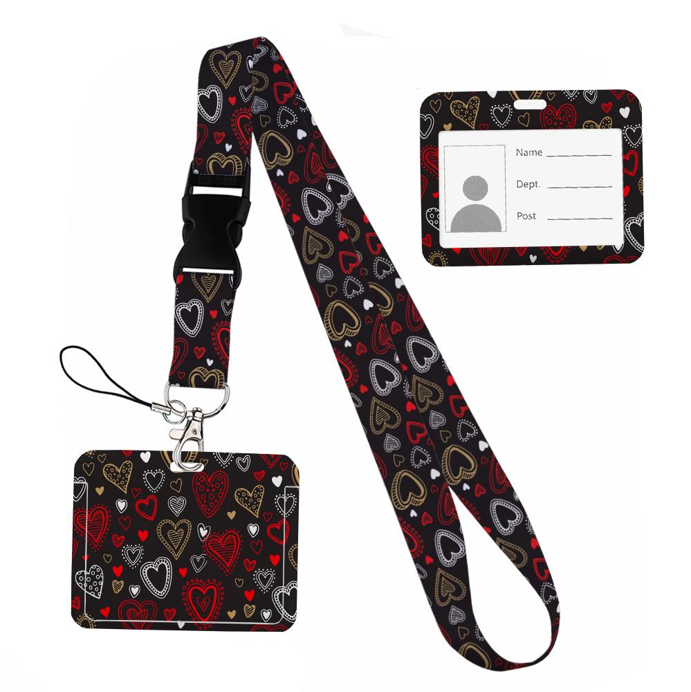 Peach Heart Shape Print Keychain Lanyard Ribbon for Keys Horizontal ID Card Phone Straps Rope Student Badge Holder Accessory
Peach Heart Shape Print Keychain Lanyard Ribbon for Keys Horizontal ID Card Phone Straps Rope Student Badge Holder Accessory