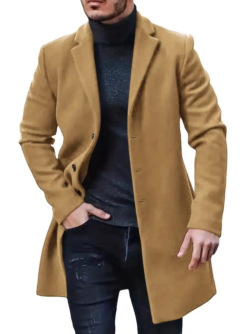 Men s European Wool Blend Mid-Length Windbreaker Coat, Available In Multiple Colors and Sizes M
Men s European Wool Blend Mid-Length Windbreaker Coat, Available In Multiple Colors and Sizes M