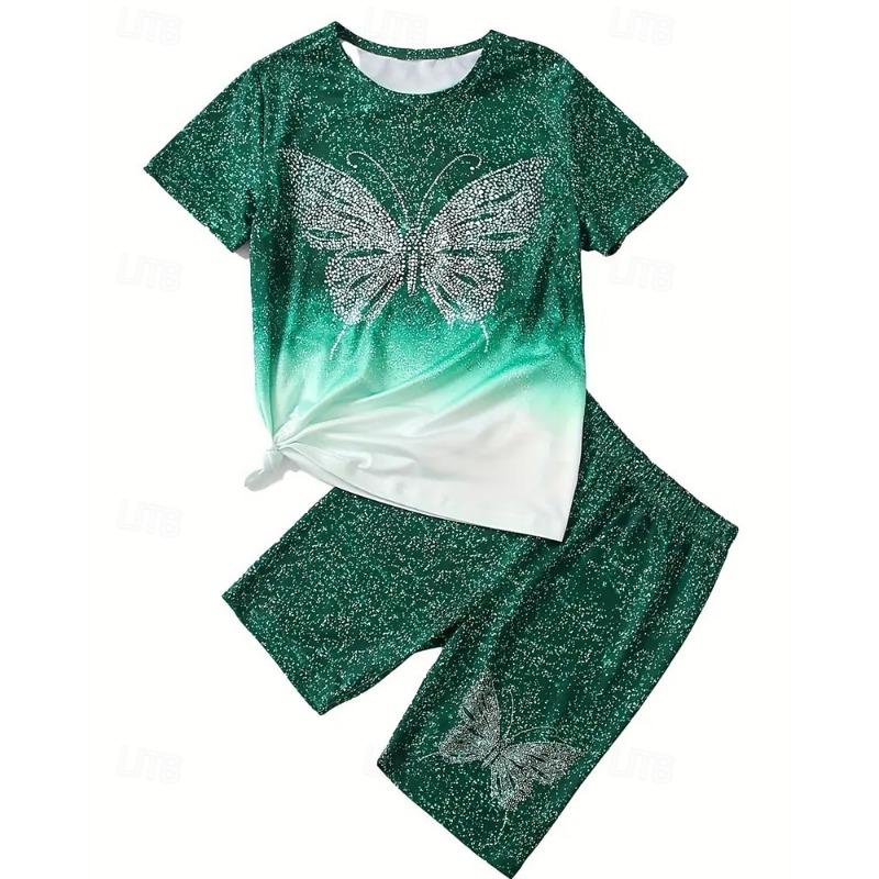 Girls 3D T-shirt & Shorts Set Short Sleeve Summer Spring Sports Fashion Daily Kids 4-12 Years 150cm
Girls 3D T-shirt & Shorts Set Short Sleeve Summer Spring Sports Fashion Daily Kids 4-12 Years 150cm