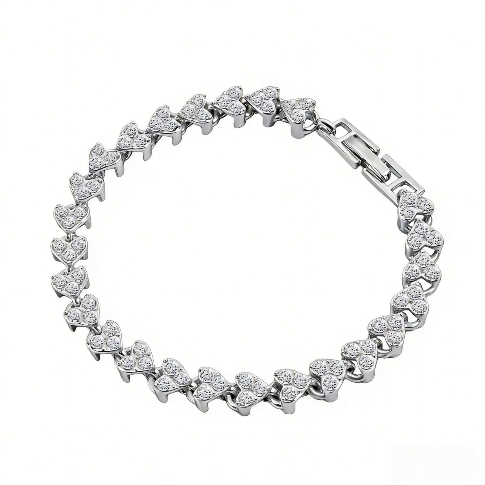 New Fashion Roman Woman Crystal Diamond Bracelets Gifts срібний
New Fashion Roman Woman Crystal Diamond Bracelets Gifts срібний