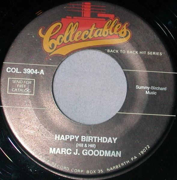 7inch Record MARC J. GOODMAN Happy Birthday The Bride Cuts The COL3904 COLLECTABLES US SoulFunk Used
7inch Record MARC J. GOODMAN Happy Birthday The Bride Cuts The COL3904 COLLECTABLES US SoulFunk Used