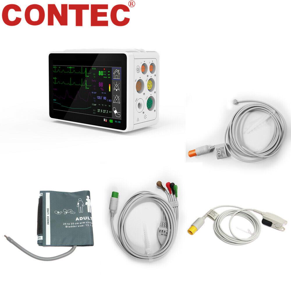 Умный портативный монитор пациента CONTEC 5-дюймовый сенсорный экран ICU Монитор основных показателей жизнедеятельности 6 параметров NIBP SPO2 TEMP RES TS1
Умный портативный монитор пациента CONTEC 5-дюймовый сенсорный экран ICU Монитор основных показателей жизнедеятельности 6 параметров NIBP SPO2 TEMP RES TS1