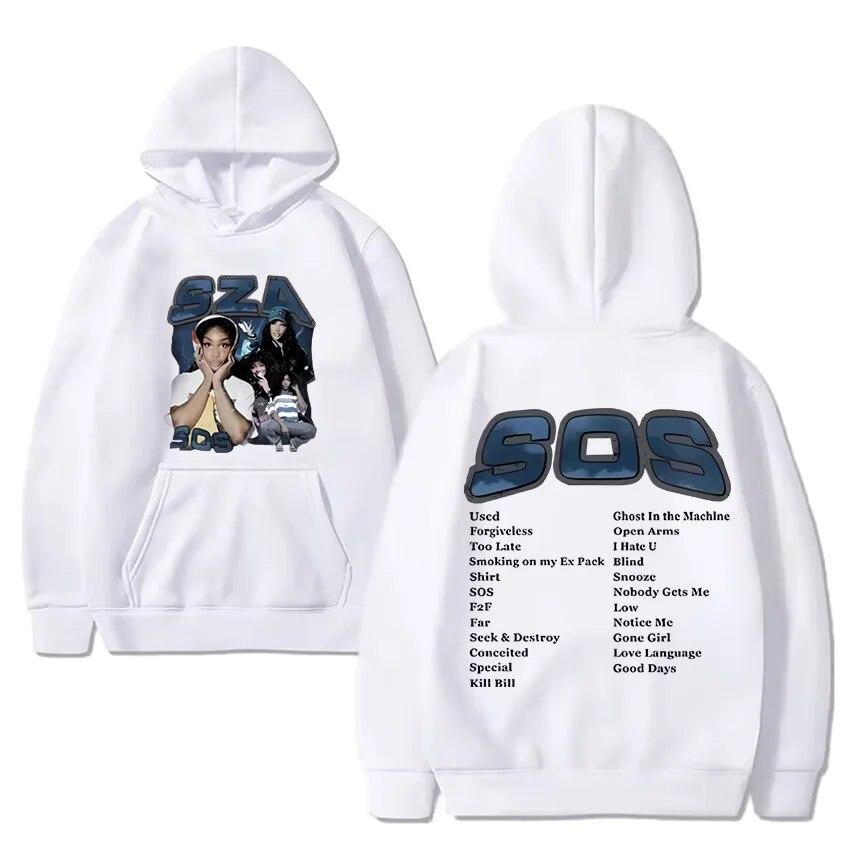 Singer Sza Music Album Sos Printed Hoodie Unisex Women vintage Hip Hop streetwear Fleece Long sleeve Unisex pullover Sweatshirt
Singer Sza Music Album Sos Printed Hoodie Unisex Women vintage Hip Hop streetwear Fleece Long sleeve Unisex pullover Sweatshirt