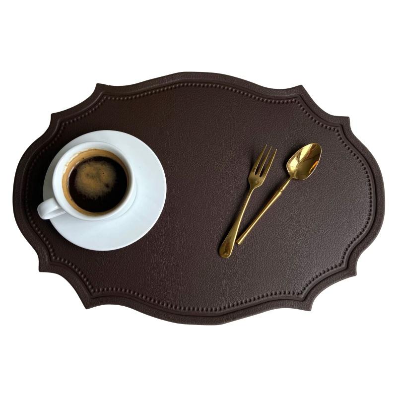 Подставка под стол в западном стиле, подставка под столовую посуду, маслостойкая, водостойкая, теплоизоляционная, из искусственной кожи, нескользящая, подставка под миску в стиле ретро, подставка под чашку 43x30x0.2cm
Подставка под стол в западном стиле, подставка под столовую посуду, маслостойкая, водостойкая, теплоизоляционная, из искусственной кожи, нескользящая, подставка под миску в стиле ретро, подставка под чашку 43x30x0.2cm