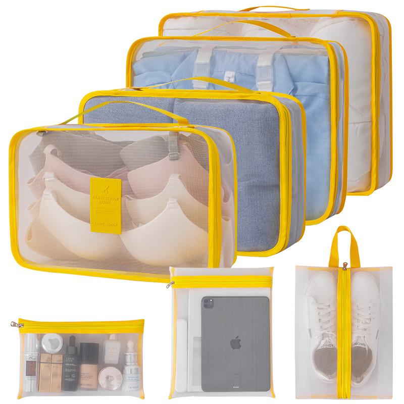 New Nylon Mesh Travel Storage Bag Seven-Piece Set for Suitcases, Clothes, Shoes, Underwear Organizer Storage Bag Luggage Bag
New Nylon Mesh Travel Storage Bag Seven-Piece Set for Suitcases, Clothes, Shoes, Underwear Organizer Storage Bag Luggage Bag