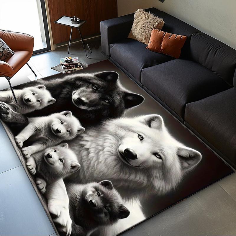 Heartwarming Wolf Family Rug for Cozy RoomsRealistic Animal Print CarpetsNature-Inspired Home Decor Items Skid resistant carpet 50x80cm
Heartwarming Wolf Family Rug for Cozy RoomsRealistic Animal Print CarpetsNature-Inspired Home Decor Items Skid resistant carpet 50x80cm
