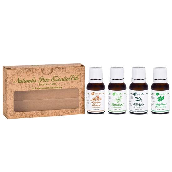 Naturalis 15ml Essential Oil Gift Pack of 4 for Health Care (Cedarwood, Peppermint, Eucalyptus, Holy Basil)
Naturalis 15ml Essential Oil Gift Pack of 4 for Health Care (Cedarwood, Peppermint, Eucalyptus, Holy Basil)