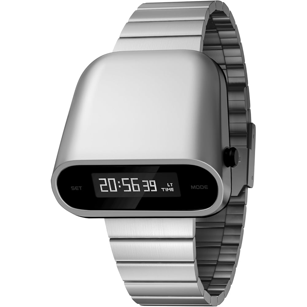Benlydesign Unique Metal Digital Watch Men s OLED Display with Raise to Wake Function Stainless Steel Silver Retro Vintage Style
Benlydesign Unique Metal Digital Watch Men s OLED Display with Raise to Wake Function Stainless Steel Silver Retro Vintage Style