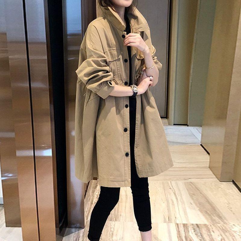 Khaki tooling trench coat women s medium and long casual age-reducing coat M хакі
Khaki tooling trench coat women s medium and long casual age-reducing coat M хакі