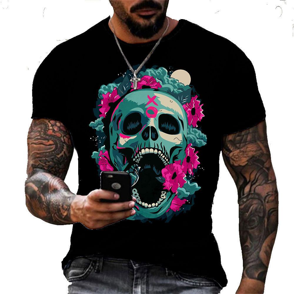 Summer Round Neck 3D Skull Print Top Fashionable Casual Short Sleeved Men s T-shirts 6XL
Summer Round Neck 3D Skull Print Top Fashionable Casual Short Sleeved Men s T-shirts 6XL