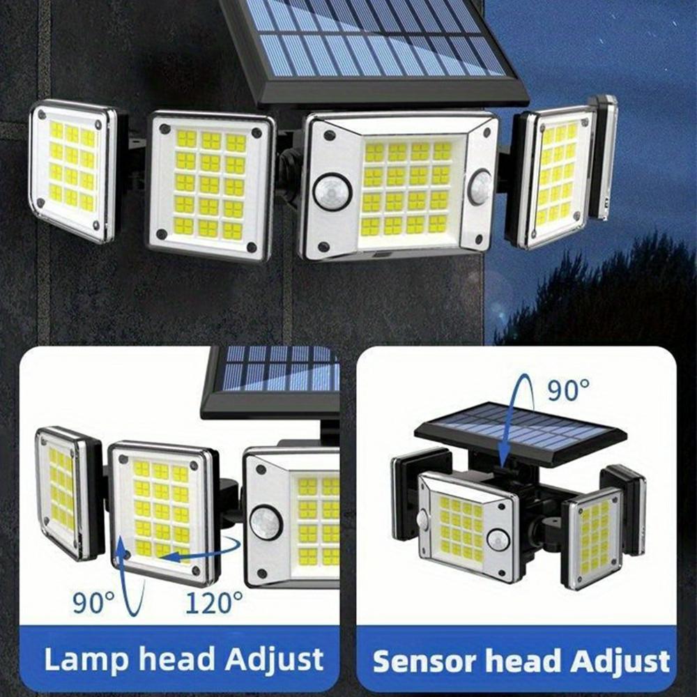 TY10710 5 Heads Split Wall Light 280 LED Waterproof Motion Sensor Solar Lamp with Remote Type A
TY10710 5 Heads Split Wall Light 280 LED Waterproof Motion Sensor Solar Lamp with Remote Type A