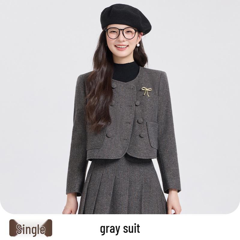 Woolen Suit Set for Women - 2025 Autumn/Winter Thickened Formal Wear for College Students and Teachers 2XL
Woolen Suit Set for Women - 2025 Autumn/Winter Thickened Formal Wear for College Students and Teachers 2XL