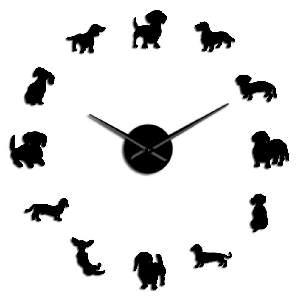 DIY Dachshund Wall Art Wiener-Dog Puppy Dog Pet Frameless Giant Wall Clock With Mirror Effect Sausage Dog Large Clock Wall Watch (Black,27 Inch) чорний
DIY Dachshund Wall Art Wiener-Dog Puppy Dog Pet Frameless Giant Wall Clock With Mirror Effect Sausage Dog Large Clock Wall Watch (Black,27 Inch) чорний