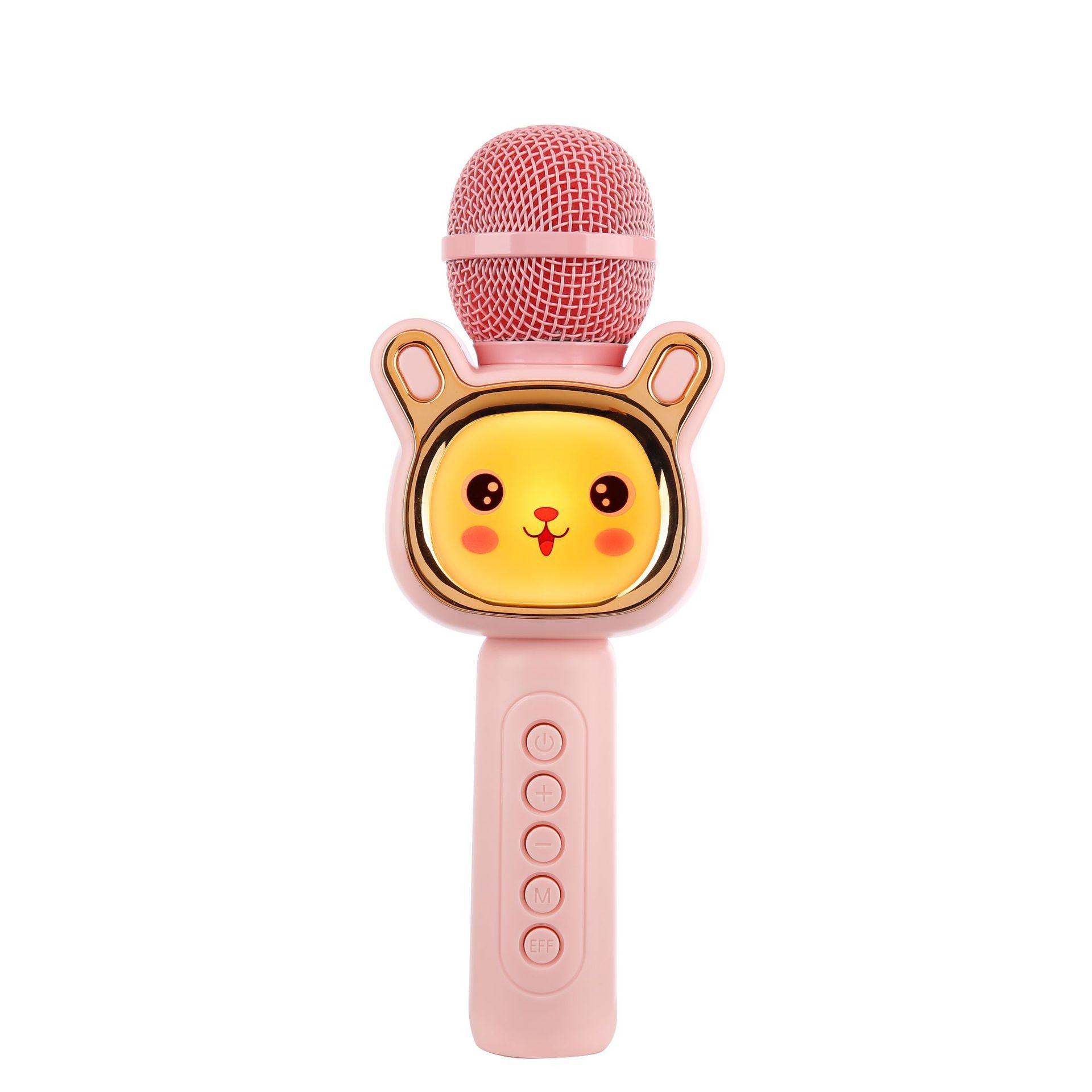 Kids Handheld Karaoke Microphone Speaker, Bluetooth Wireless, 4 Voice Changers, LED Lights, Portable KTV Toy For Children Gift рожевий
Kids Handheld Karaoke Microphone Speaker, Bluetooth Wireless, 4 Voice Changers, LED Lights, Portable KTV Toy For Children Gift рожевий