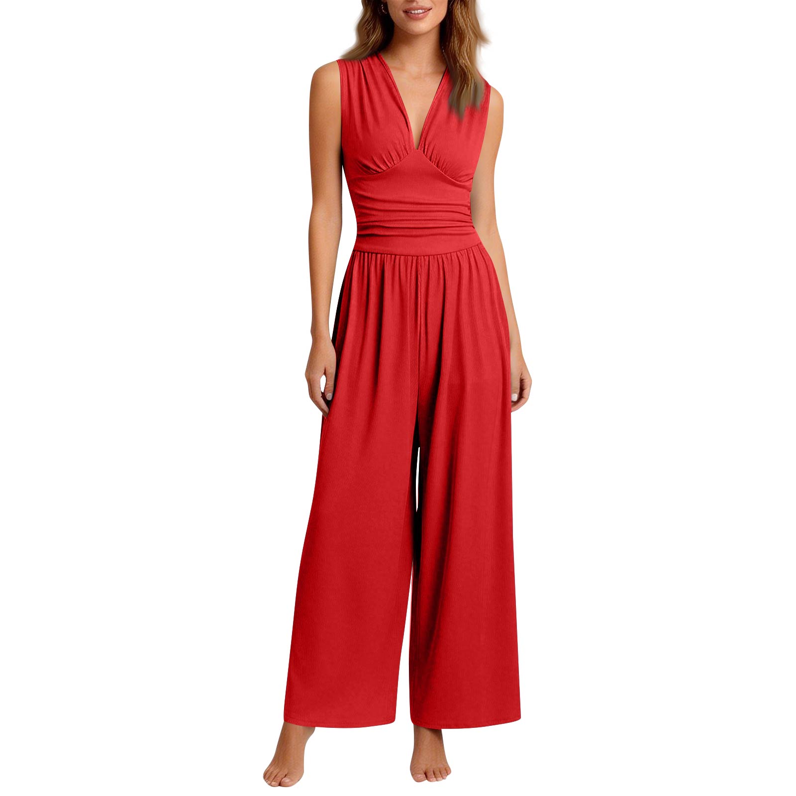 Women s Casual Color Sleeveless Jumpsuit Pantsuit XXL червоний
Women s Casual Color Sleeveless Jumpsuit Pantsuit XXL червоний