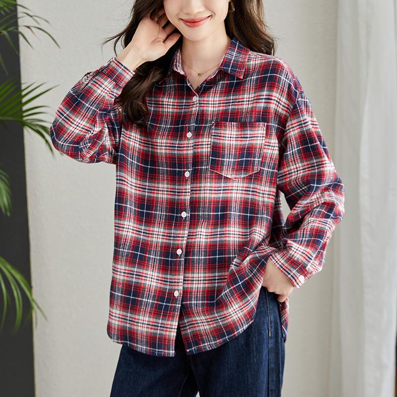 Thickened Plaid Shirt Spring New Jacket Literary and Retro Shirt 2XL
Thickened Plaid Shirt Spring New Jacket Literary and Retro Shirt 2XL
