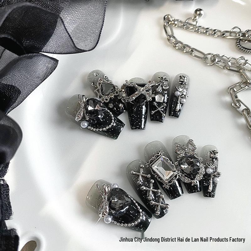 Темный Сладкий Острый Девичий Стиль Chrome Hearts Черный Блеск Ручная Работа Съемные Ногти XS
Темный Сладкий Острый Девичий Стиль Chrome Hearts Черный Блеск Ручная Работа Съемные Ногти XS
