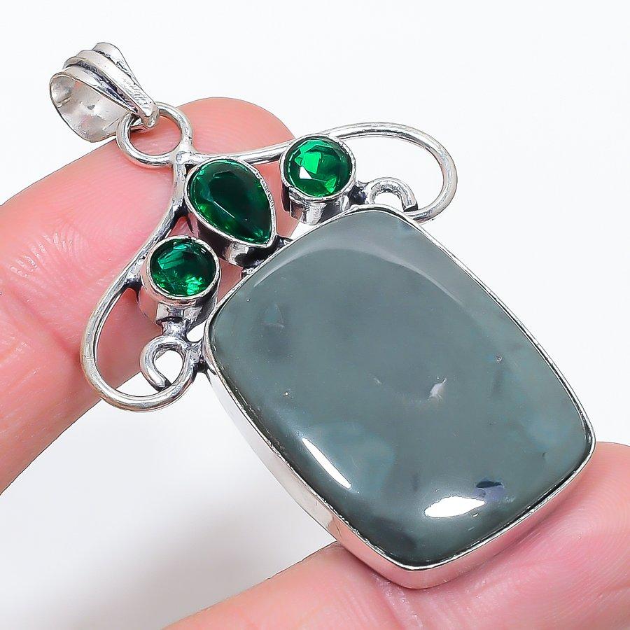 Natural Kambaba Jasper, Diopside 925 Sterling Silver Jewelry Pendant 2.32 n7t10
Natural Kambaba Jasper, Diopside 925 Sterling Silver Jewelry Pendant 2.32 n7t10