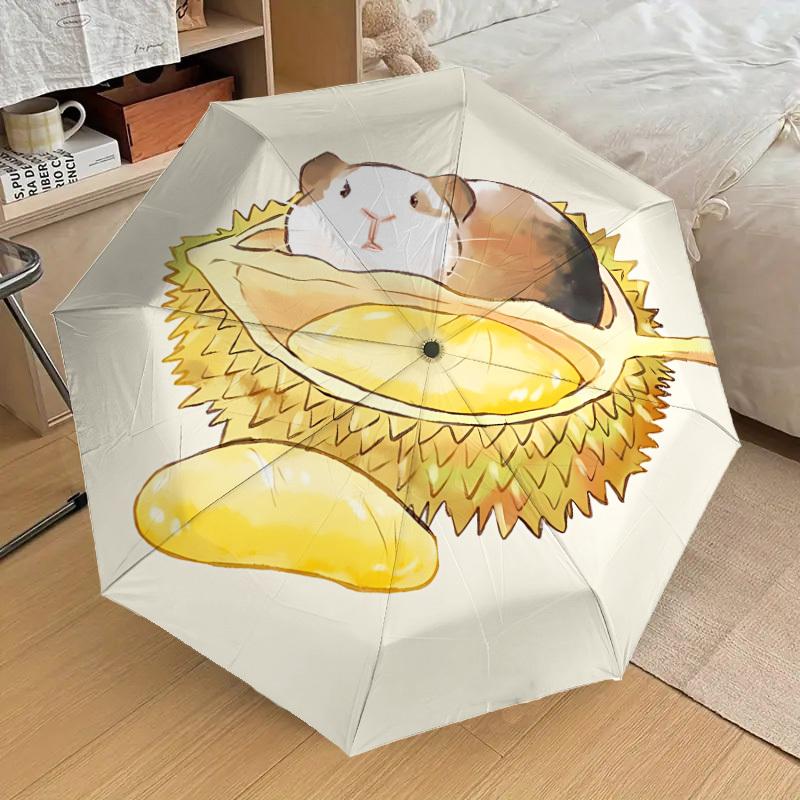 1pc Durian Guinea Pig Automatic Folding Umbrella, 8 Ribs Iron Frame, Suitable for Outdoor Travel and Daily Use yy251120210
1pc Durian Guinea Pig Automatic Folding Umbrella, 8 Ribs Iron Frame, Suitable for Outdoor Travel and Daily Use yy251120210