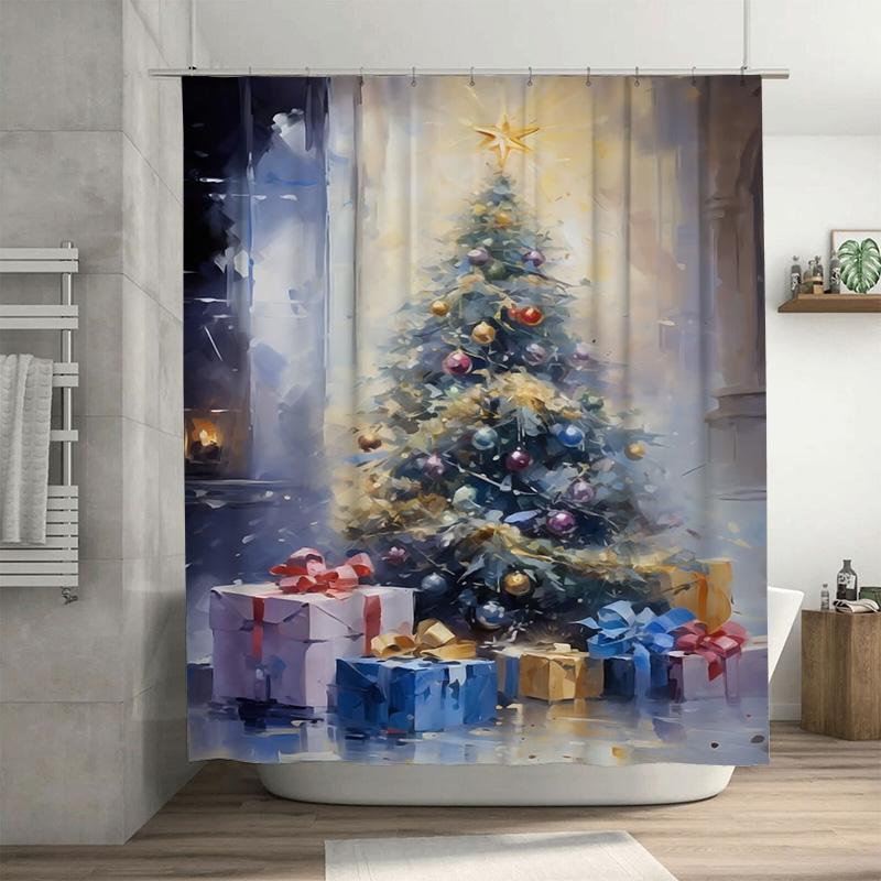 Tuniu Festive Christmas Tree Shower Curtain Holiday Bathroom Decor Cozy Winter Forest Scene Fun Holiday Gift Idea Charming Home W60H190(CM)-1 Pcs
Tuniu Festive Christmas Tree Shower Curtain Holiday Bathroom Decor Cozy Winter Forest Scene Fun Holiday Gift Idea Charming Home W60H190(CM)-1 Pcs