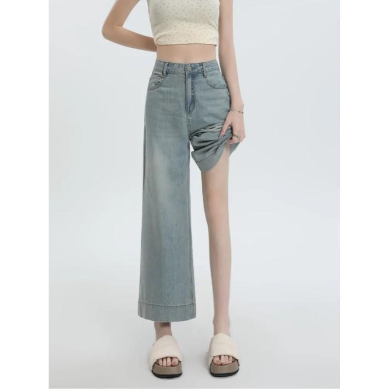 Women s Summer Casual Jeans with High Waist and Drooping Feeling, Slimming and Ice Silk Cropped Pants 4XL
Women s Summer Casual Jeans with High Waist and Drooping Feeling, Slimming and Ice Silk Cropped Pants 4XL