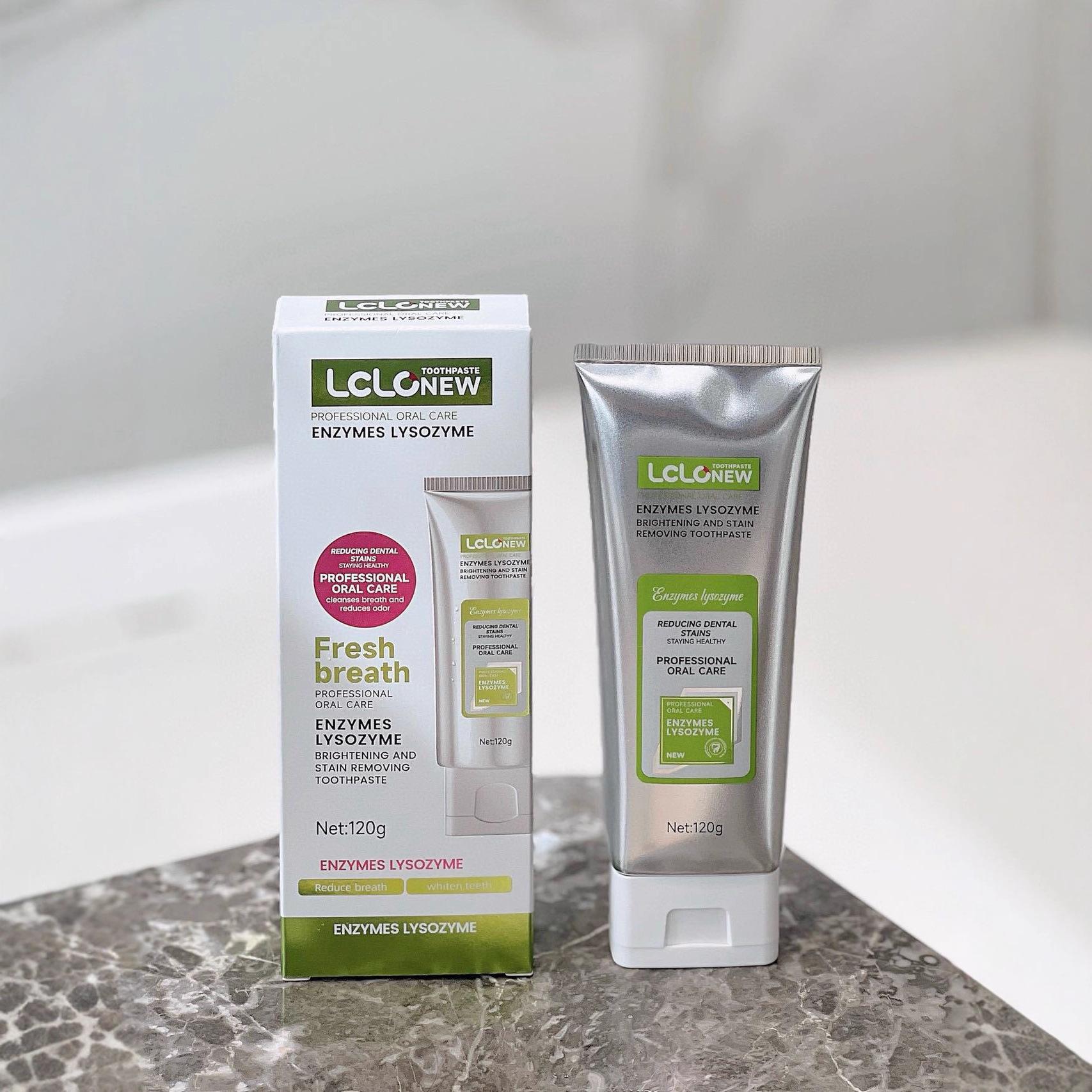 LCLO Lysozyme Whitening Toothpaste: Antibacterial, Stain Removal, Gum Strengthening, and Breath Freshening. Regular
LCLO Lysozyme Whitening Toothpaste: Antibacterial, Stain Removal, Gum Strengthening, and Breath Freshening. Regular