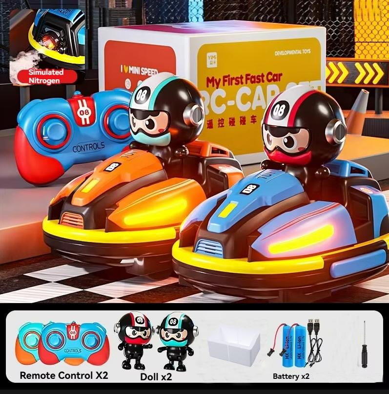 2.4G RC Battle Bumper Car Toy Toddler Boy Girl Catapult Robot Karting Toy with Music Light RC Battle Game For Kids Gift
2.4G RC Battle Bumper Car Toy Toddler Boy Girl Catapult Robot Karting Toy with Music Light RC Battle Game For Kids Gift
