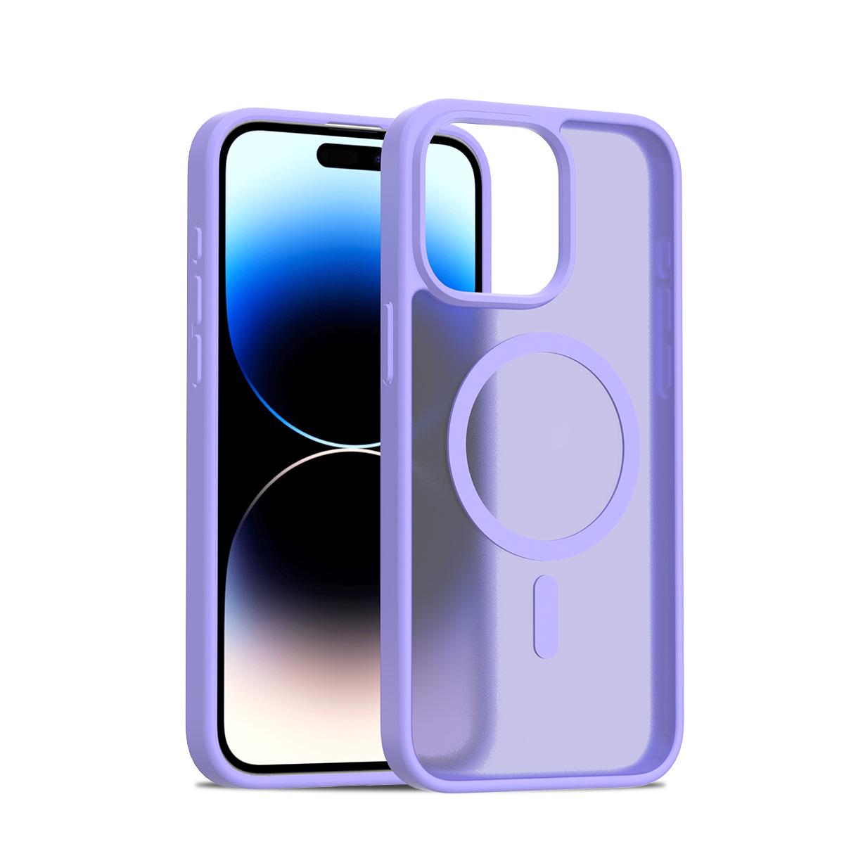 iPhone 15 Pro Max Silver Shield Magnetic Skin-Feel Phone Case – Semi-Transparent, Anti-Drop iPhone 15 Plus / 14 Plus (Universal) фіолетовий
iPhone 15 Pro Max Silver Shield Magnetic Skin-Feel Phone Case – Semi-Transparent, Anti-Drop iPhone 15 Plus / 14 Plus (Universal) фіолетовий