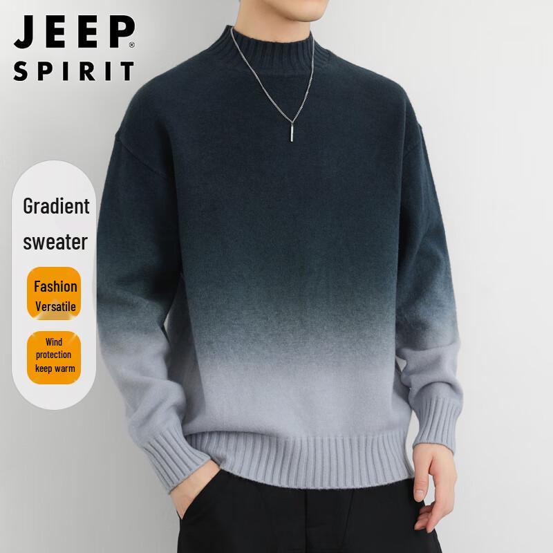 JEEP SPIRIT Men s Gradient Semi-High Collar Sweater XL
JEEP SPIRIT Men s Gradient Semi-High Collar Sweater XL