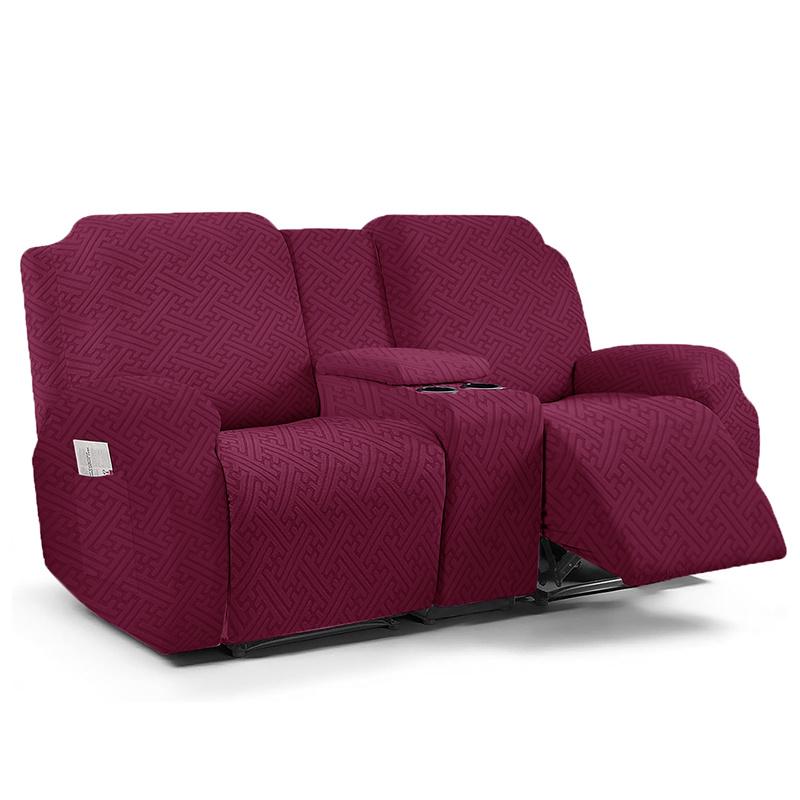 2Seater Jacquard Recliner Sofa Covers Console Cover Reclining Armchair Slipcover Elastic Couch Case with Cup Holder Home Decor
2Seater Jacquard Recliner Sofa Covers Console Cover Reclining Armchair Slipcover Elastic Couch Case with Cup Holder Home Decor