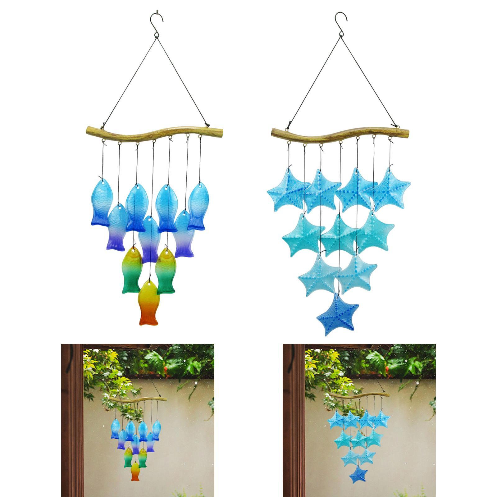Glass Wind Chime Unique Gift for Grandmother Mother Friends Handcrafted Outdoor Decor for Garden Outside Porch Patio Backyard Fish
Glass Wind Chime Unique Gift for Grandmother Mother Friends Handcrafted Outdoor Decor for Garden Outside Porch Patio Backyard Fish