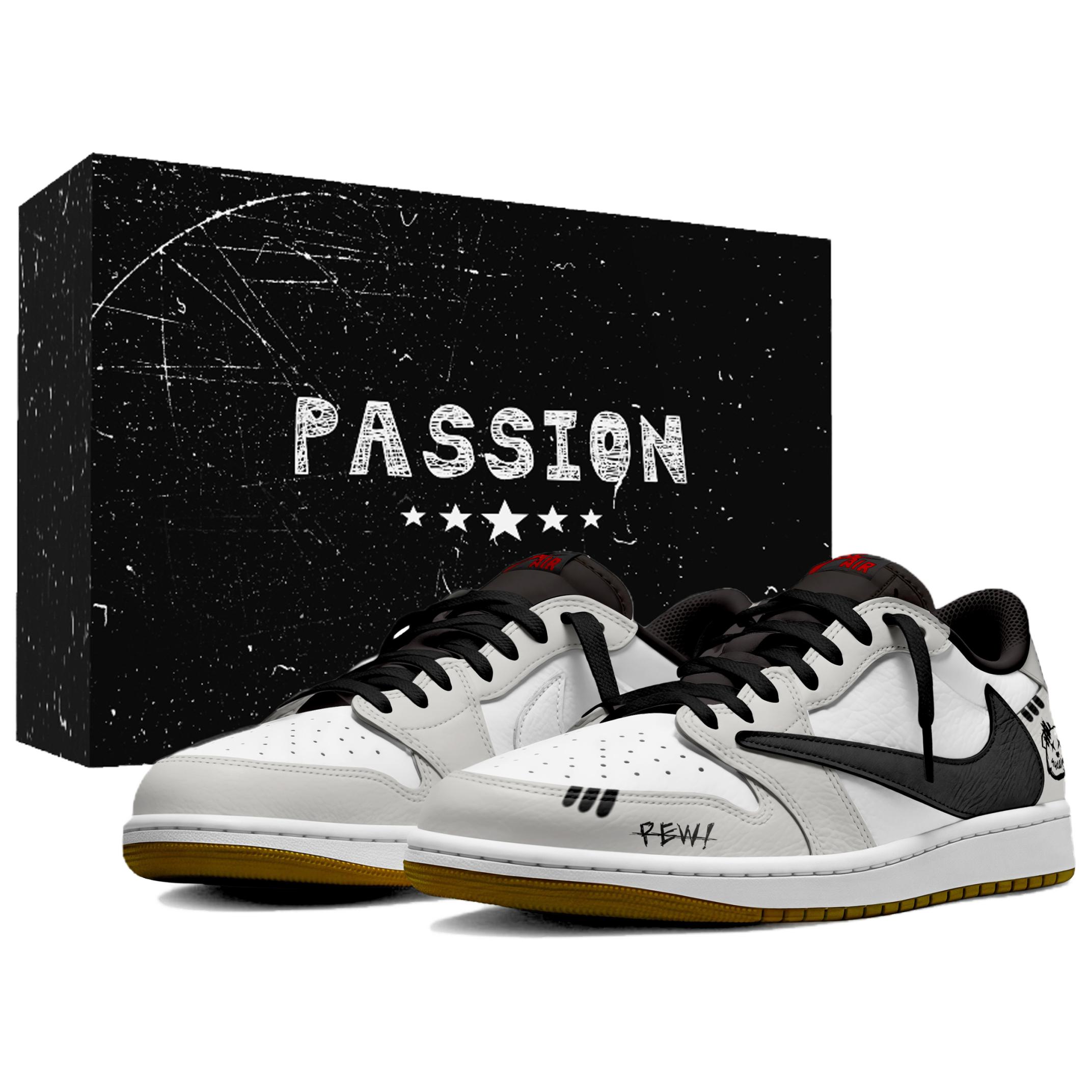 Jordan x Travis Scott Air Jordan 1 BOX Reverse Bear Leather Low top Vintage Basketball Shoes Women s Gray White DZ4137-700(Team1896-BOX) 42
Jordan x Travis Scott Air Jordan 1 BOX Reverse Bear Leather Low top Vintage Basketball Shoes Women s Gray White DZ4137-700(Team1896-BOX) 42