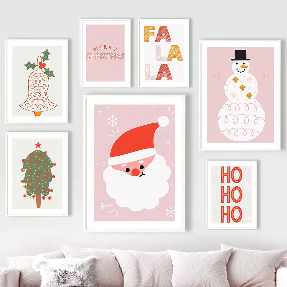 Christmas Tree Gift Santa Claus Snowman Bell Wall Art Painting Nordic Poster Print Picture Children s Room
Christmas Tree Gift Santa Claus Snowman Bell Wall Art Painting Nordic Poster Print Picture Children s Room
