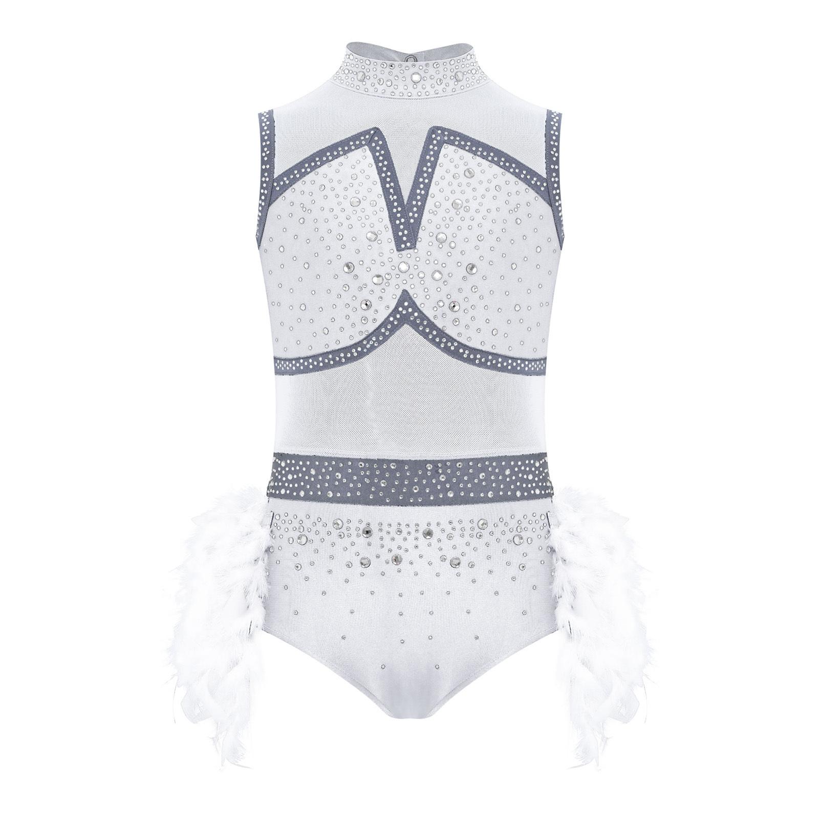 Костюм для латиноамериканських танців для дівчаток, без рукавів, з вирізом на спині, леотар з блискучими стразами, кольоровий блок, вбрання зі спідницею з пір я 11-12 Years білий
Костюм для латиноамериканських танців для дівчаток, без рукавів, з вирізом на спині, леотар з блискучими стразами, кольоровий блок, вбрання зі спідницею з пір я 11-12 Years білий