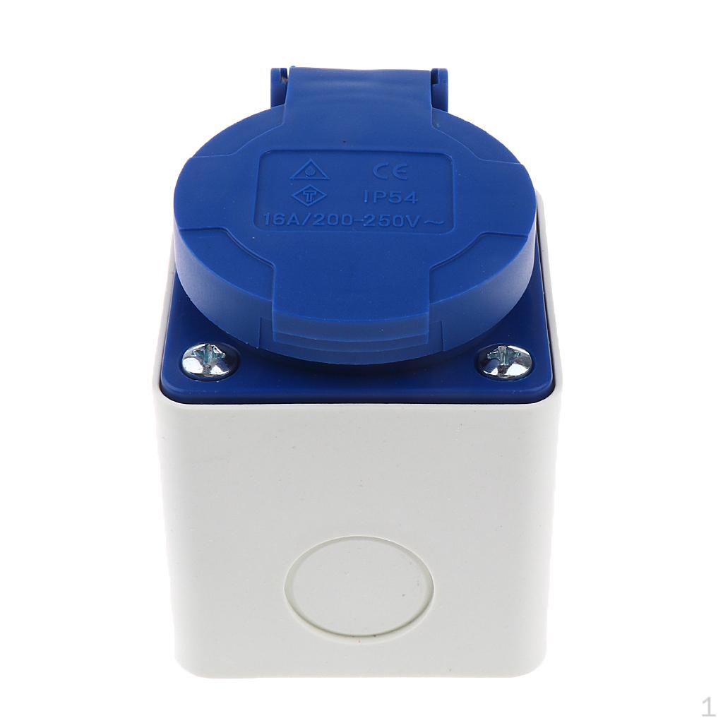 Surface Cover Mounting Waterproof EU Power Socket 2Pin 16A 220V
Surface Cover Mounting Waterproof EU Power Socket 2Pin 16A 220V