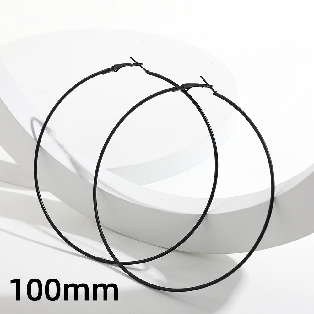 5 Sizes Stainless Steel Black Round Circle Hoop Earrings for Women Punk Exaggerated Smooth Statement Earring Gothic Jewelry Gift
5 Sizes Stainless Steel Black Round Circle Hoop Earrings for Women Punk Exaggerated Smooth Statement Earring Gothic Jewelry Gift