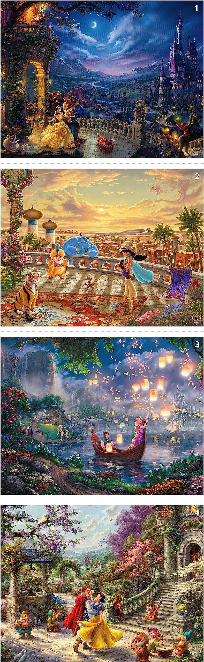 Ceaco 4 in 1 Multipack Disney Thomas Kinkade 500 Piece Jigsaw Puzzle - - - - (4)
Ceaco 4 in 1 Multipack Disney Thomas Kinkade 500 Piece Jigsaw Puzzle - - - - (4)