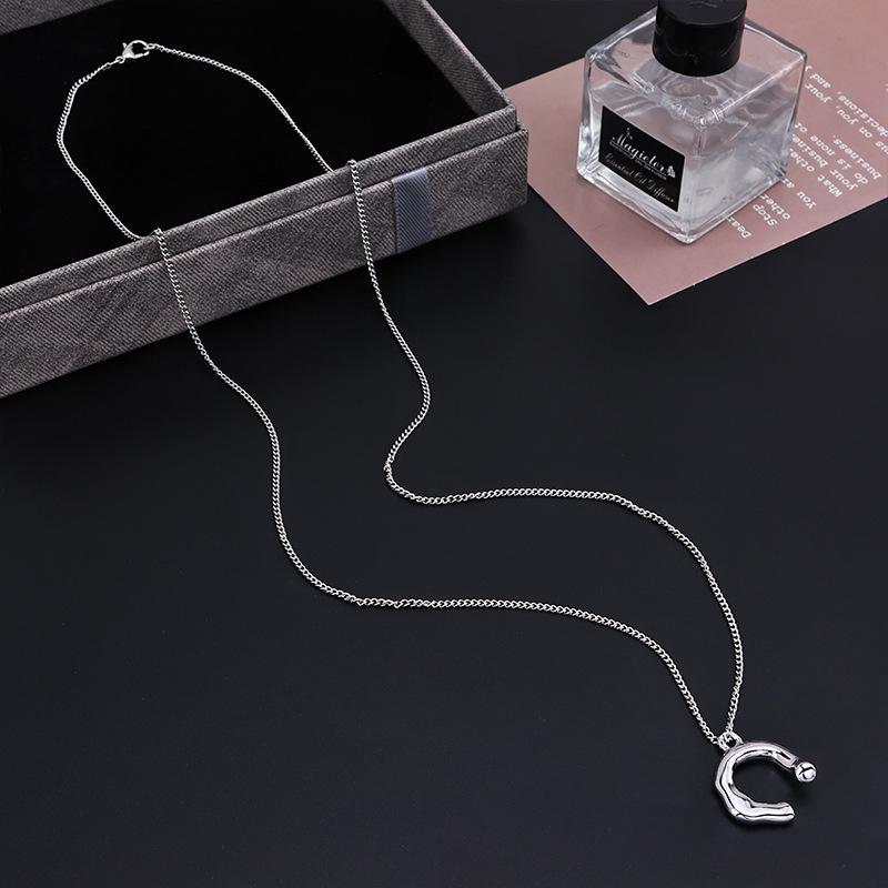 Модное ожерелье-подвеска в форме буквы U серебристого цвета от Sunflower Unnie серебряный
Модное ожерелье-подвеска в форме буквы U серебристого цвета от Sunflower Unnie серебряный