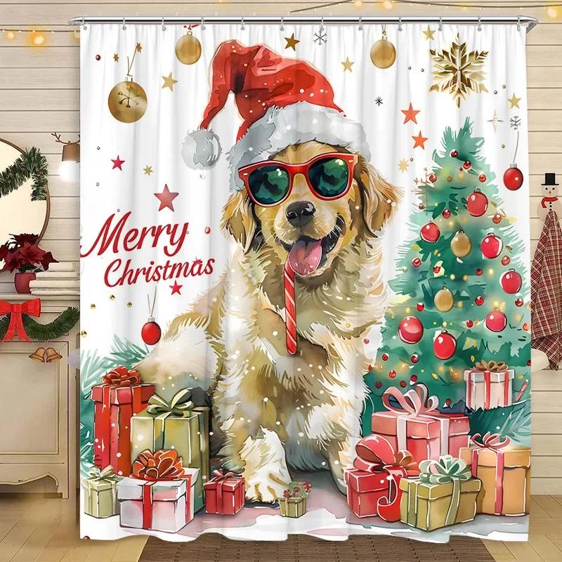 Christmas Shower Curtain Santa Claus Christmas Tree Cat Dog Winter Snowy Snowflake Home Polyester Fabric Bathroom Decor Curtains 90x180cm35x71in
Christmas Shower Curtain Santa Claus Christmas Tree Cat Dog Winter Snowy Snowflake Home Polyester Fabric Bathroom Decor Curtains 90x180cm35x71in