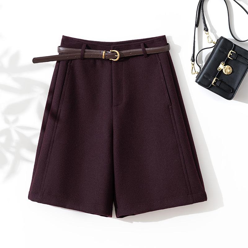 Women s High-Waist Wool Shorts - Autumn/Winter Casual Slimming Mid-Length Versatile Booty Shorts 27/M
Women s High-Waist Wool Shorts - Autumn/Winter Casual Slimming Mid-Length Versatile Booty Shorts 27/M