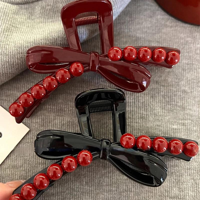 Fall-Winter New Arrival Hair Accessories Large Anchor Red Hair Claw High-end Chrismas Red Claw Clip Butterfly Claw Clip
Fall-Winter New Arrival Hair Accessories Large Anchor Red Hair Claw High-end Chrismas Red Claw Clip Butterfly Claw Clip