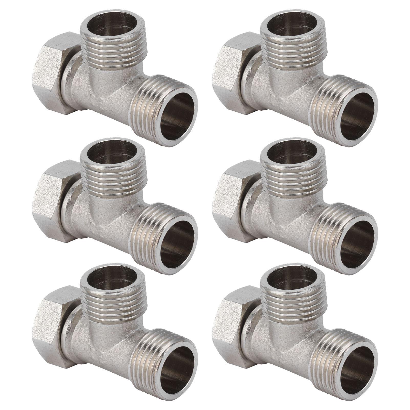 6PCS 3 Way Tee Connectors G1 2 Male and Female Thread Stainless Steel 3 Way Diverter Water Line Splitter
6PCS 3 Way Tee Connectors G1 2 Male and Female Thread Stainless Steel 3 Way Diverter Water Line Splitter