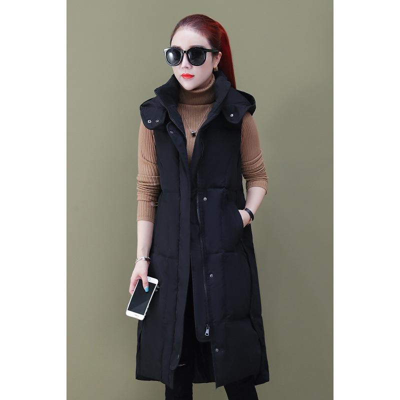 Long Over-knee Down Cotton Vest Thickened Warm Black Thin Large Size Vest Cold-resistant Autumn and Winter Vest Women s Coat L чёрный
Long Over-knee Down Cotton Vest Thickened Warm Black Thin Large Size Vest Cold-resistant Autumn and Winter Vest Women s Coat L чёрный